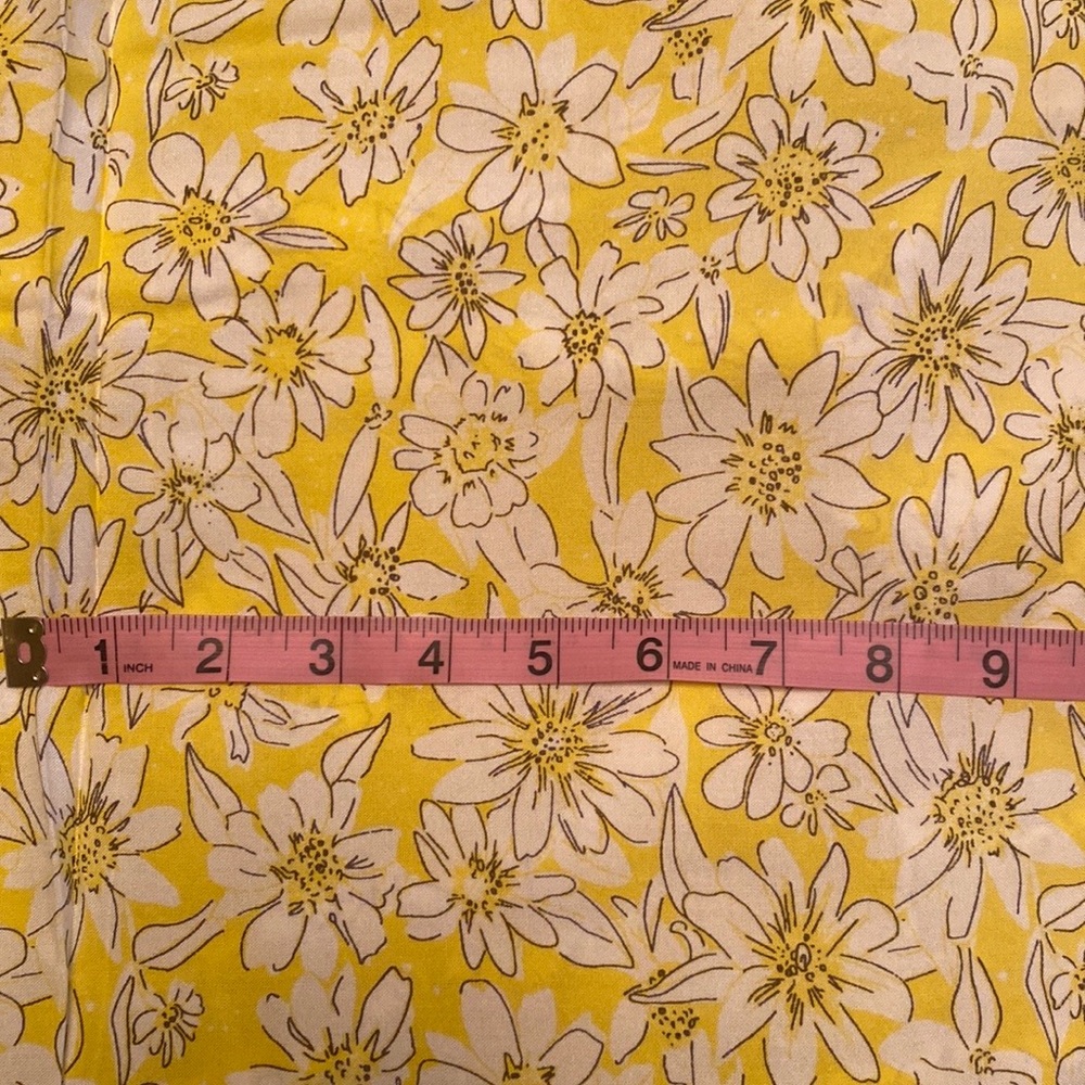 Daisy fabric, fabric by the yard